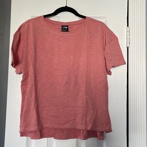 Pink north face T-shirt